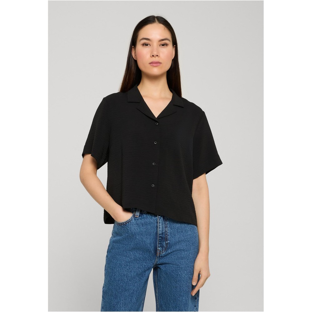 Urban Classics - Structured Resort Blouse - Zwart